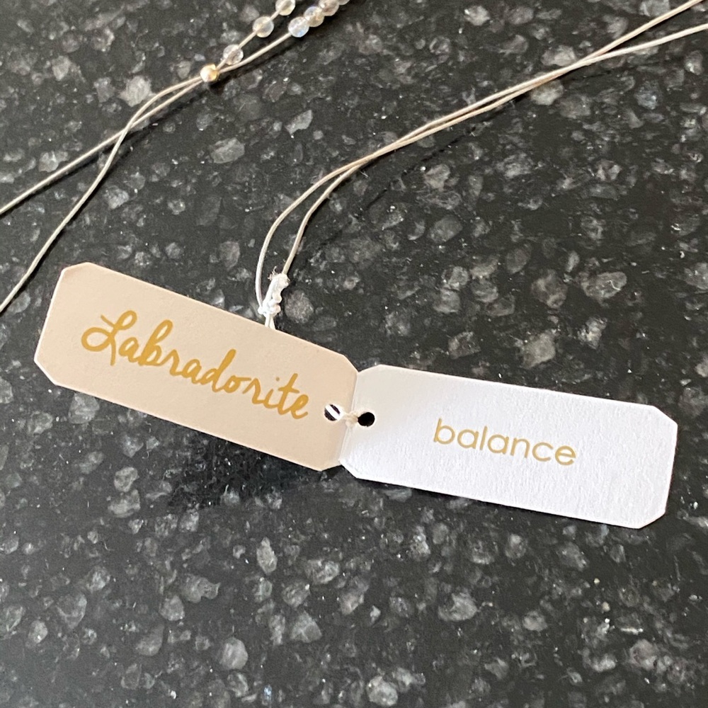 NWT Gorjana labradorite and silver lariat necklace - Picture 6 of 8